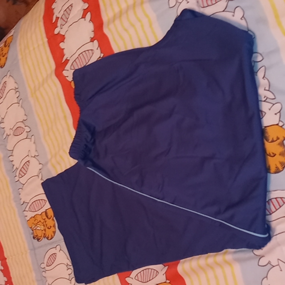 Like New Lady's Nike Blue with Turquoise Stripes Gym/Workout Pants